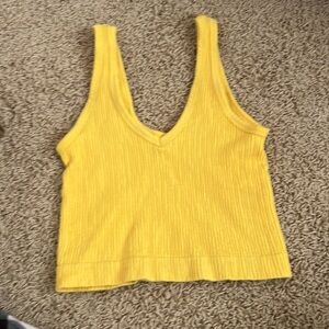 Urban Outfitters out from under size medium yellow ribbed tank
